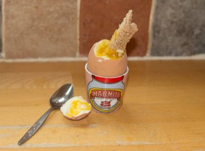 Soft Boiled Egg In Marmite Egg Cup